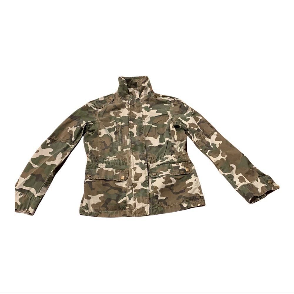 LOVE TREE Women’s Camo Jacket Printed Zip Front Small